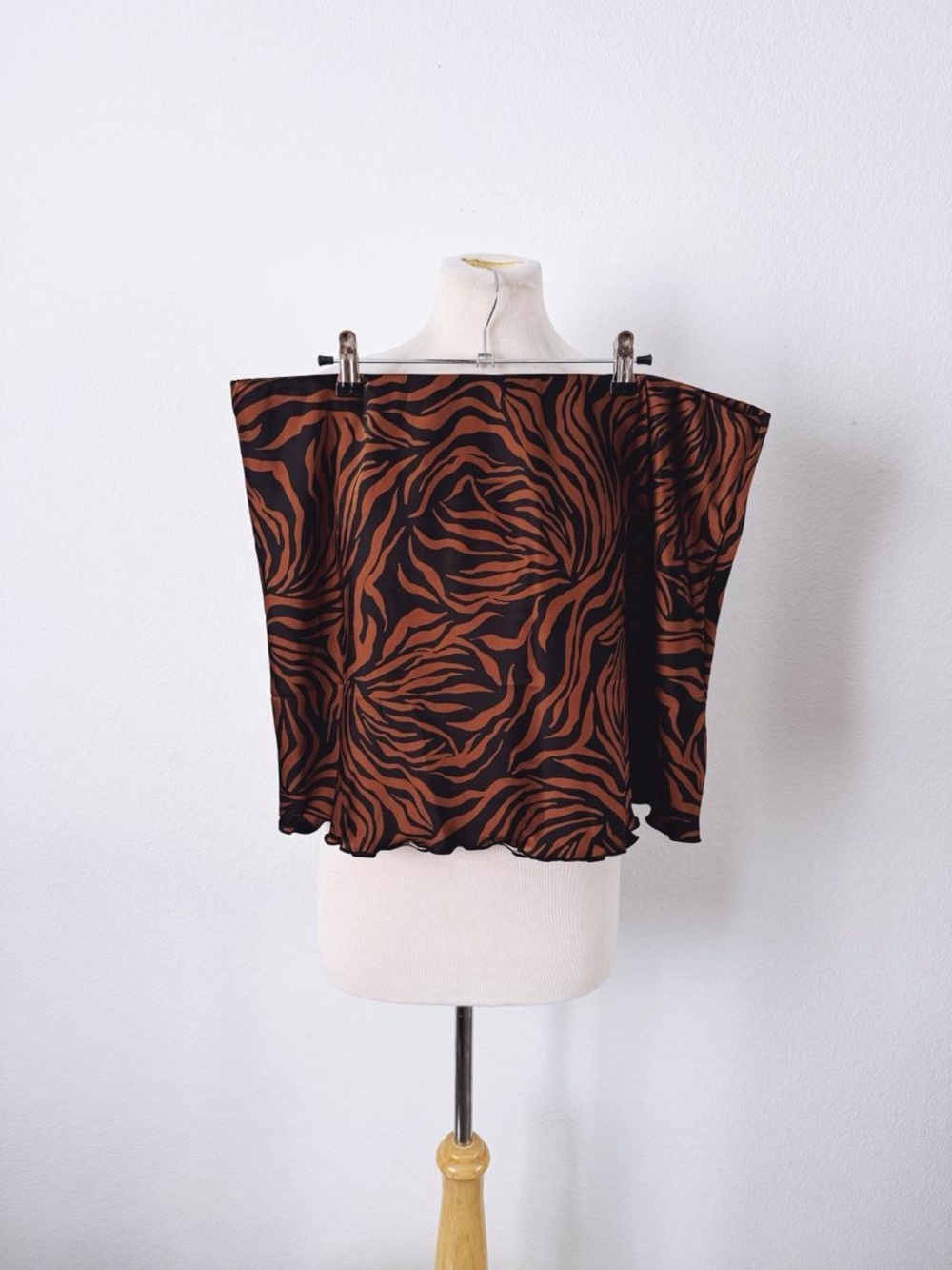 Tiger Print Mini Skirt